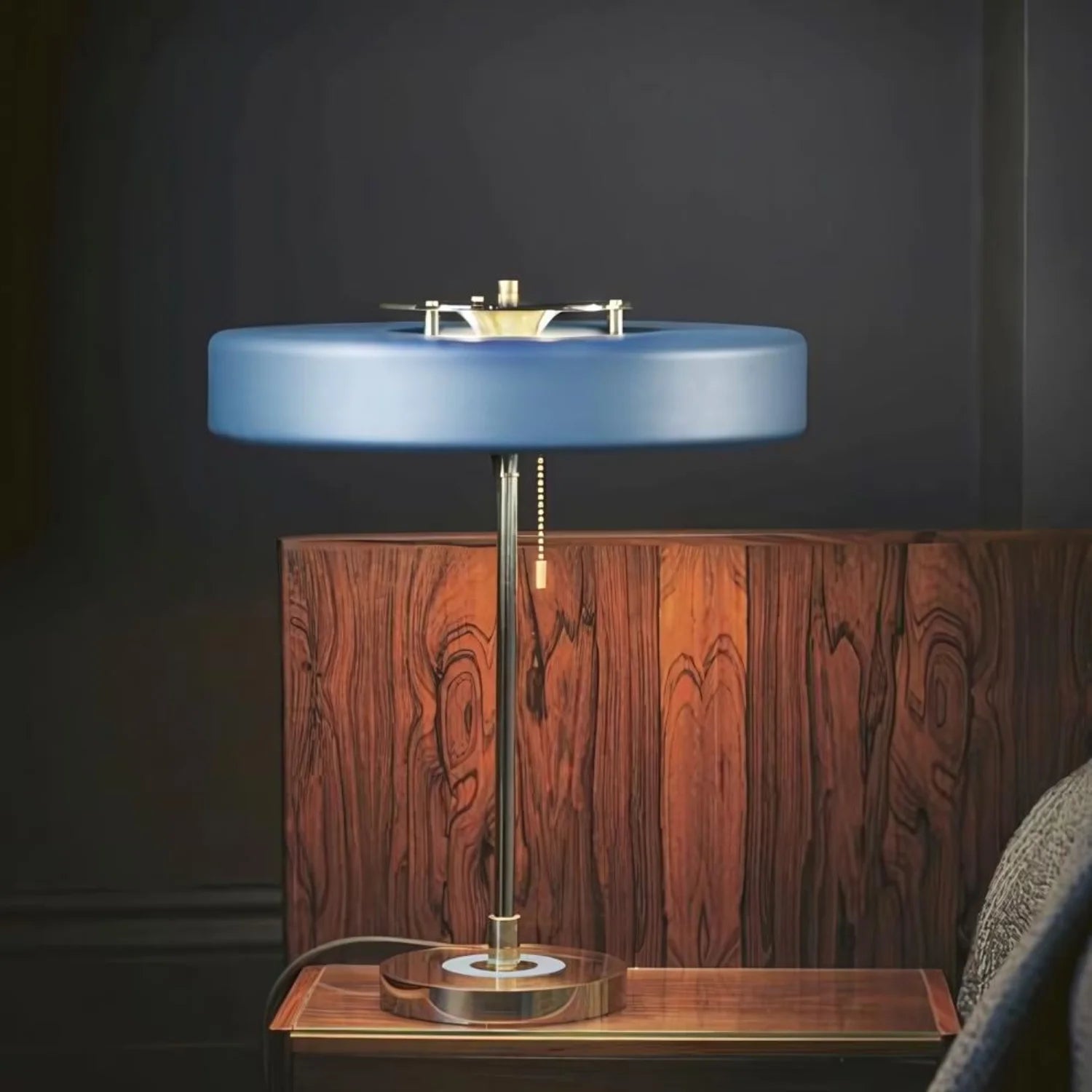 Blue Table Lamp From Lyra Vale With Modern Glow For Living Rooms
