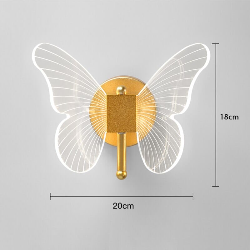 مصباح حائط LED لومي وينجز فراشة مع تركيب سهل لإضاءة داخلية أنيقة