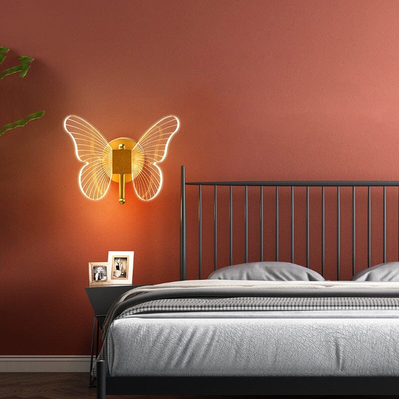 مصباح حائط LED لومي وينجز فراشة مع تركيب سهل لإضاءة داخلية أنيقة