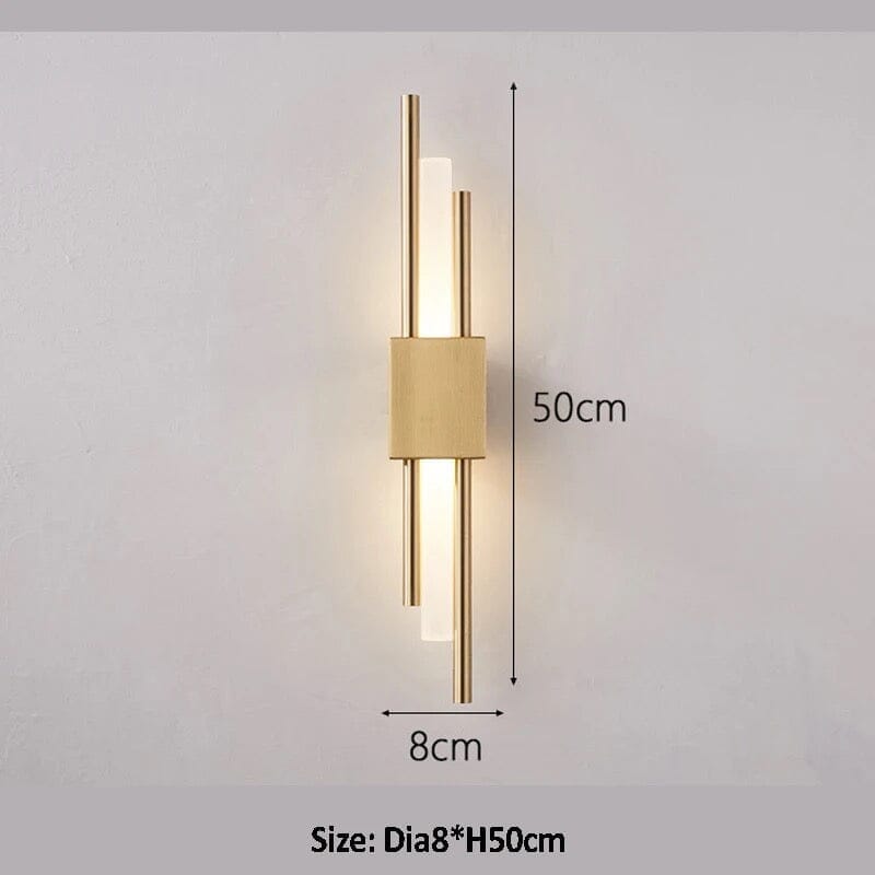 Lampada da parete Lyra in stile nordico con illuminazione ambientale sottile per interni moderni