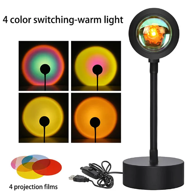 Aurelia SunGlow LED Naplemente Gömb Asztali Lámpa Meleg Hangulathoz Nappalikban
