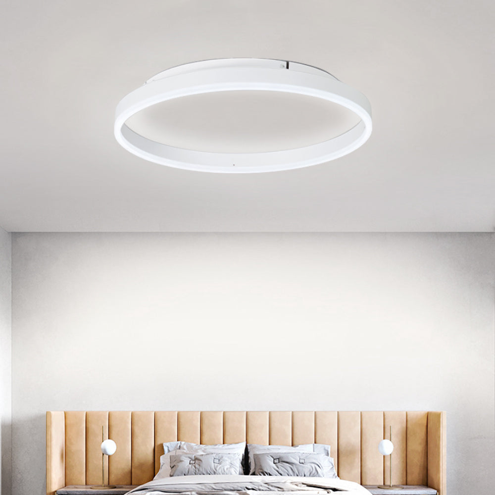 Aurelia Ring LED Ceiling Light Black And Gold Dimmable For Modern Homes And Living Spaces