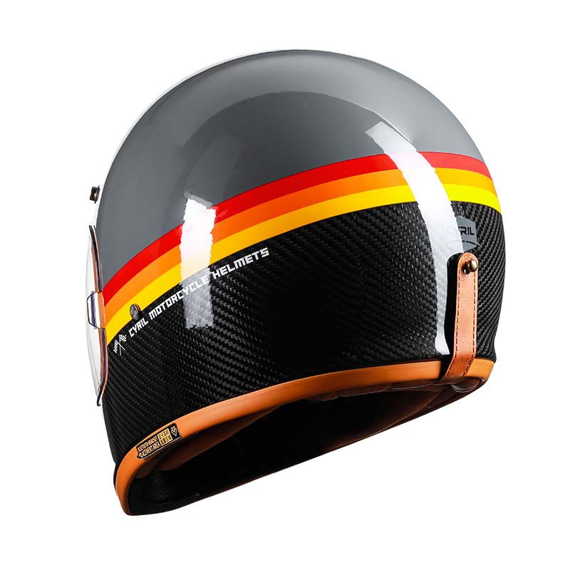 AeroNova Carbonfaser Pro Integral-Motorradhelm DOT- und ECE-zertifiziert