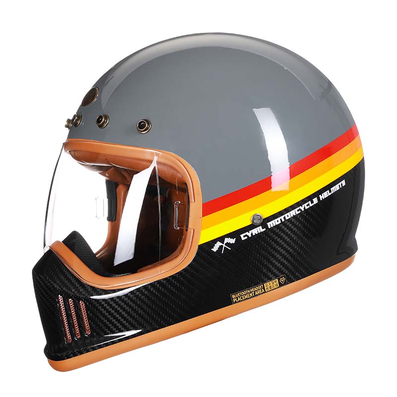 AeroNova Carbonfaser Pro Integral-Motorradhelm DOT- und ECE-zertifiziert
