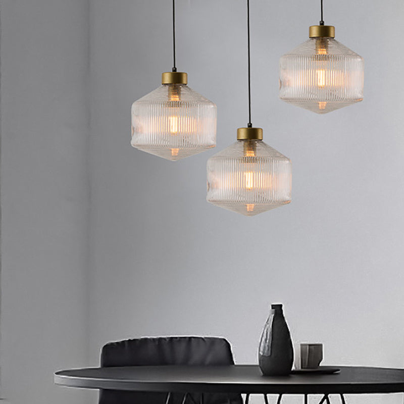 Suspension en verre Drum d'Aurea pour salons et salles à manger