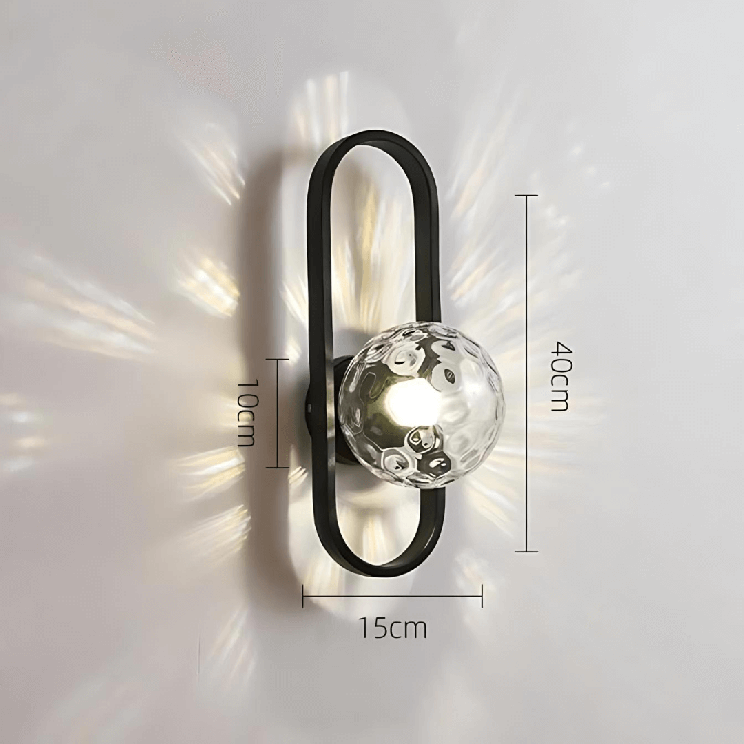 Modern LED glass wall light Camille 6