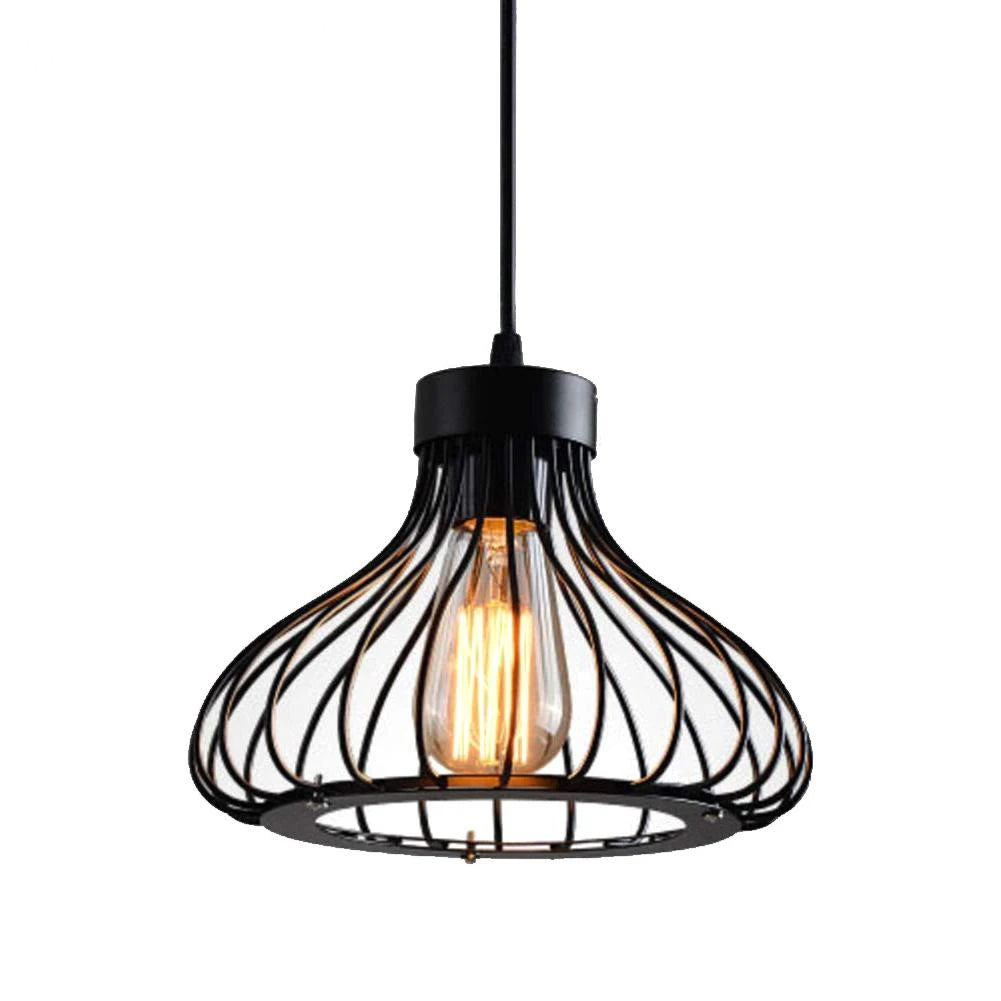 Moderní kovové závěsné svítidlo ve vintage industriálním stylu pro moderní interiéry