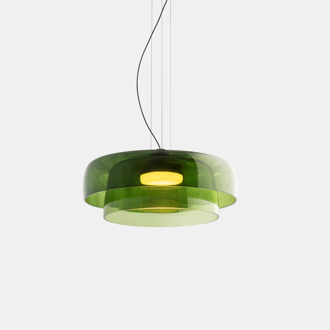 Lampada a sospensione Luminara in vetro e metallo per cucina e zona pranzo