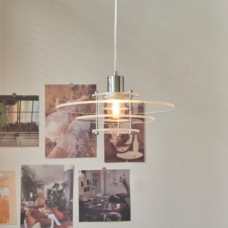 Lámpara colgante acrílica UFO de Luminara en elegancia moderna, una luminaria de techo contemporánea y elegante