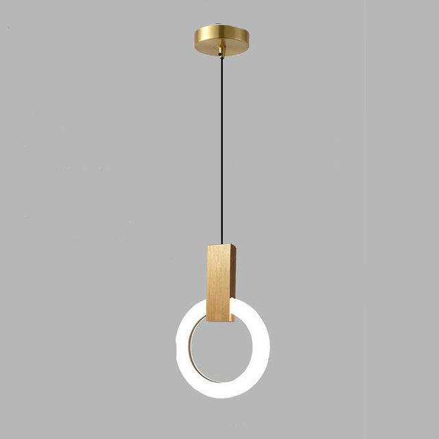 Liora Halo LED závěsné svítidlo pro jídelny a chodby Moderní kruhové stropní svítidlo
