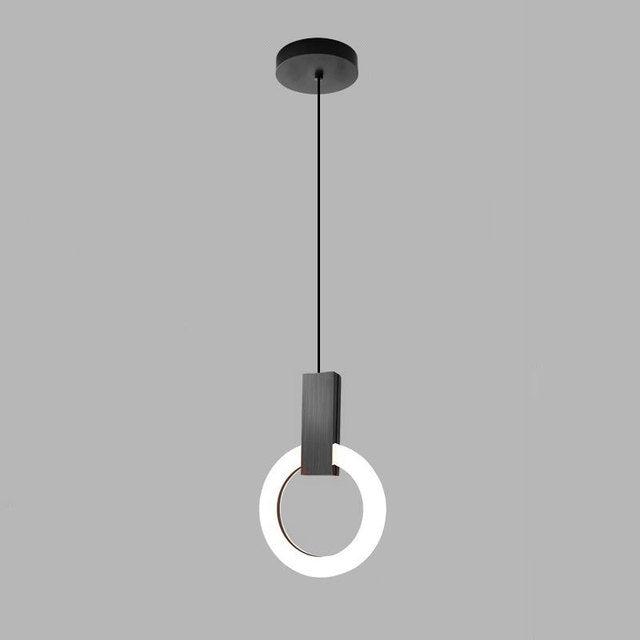 Liora Halo LED závěsné svítidlo pro jídelny a chodby Moderní kruhové stropní svítidlo