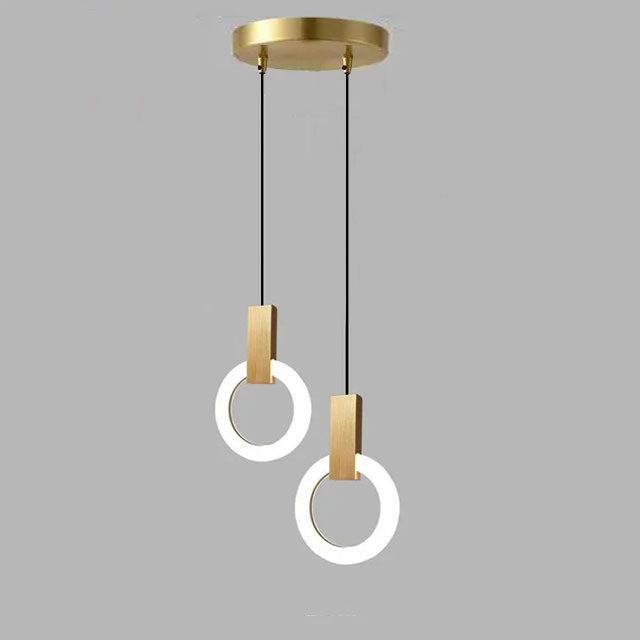 Liora Halo LED závěsné svítidlo pro jídelny a chodby Moderní kruhové stropní svítidlo