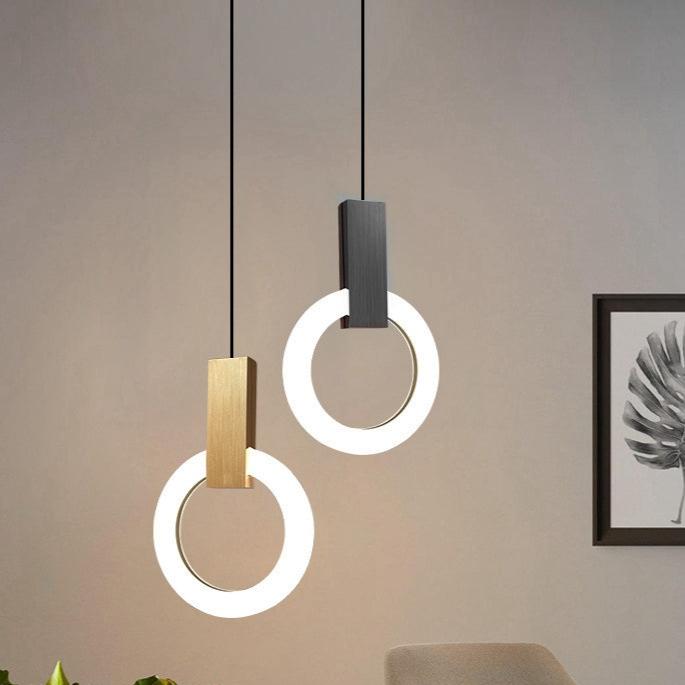 Liora Halo LED závěsné svítidlo pro jídelny a chodby Moderní kruhové stropní svítidlo