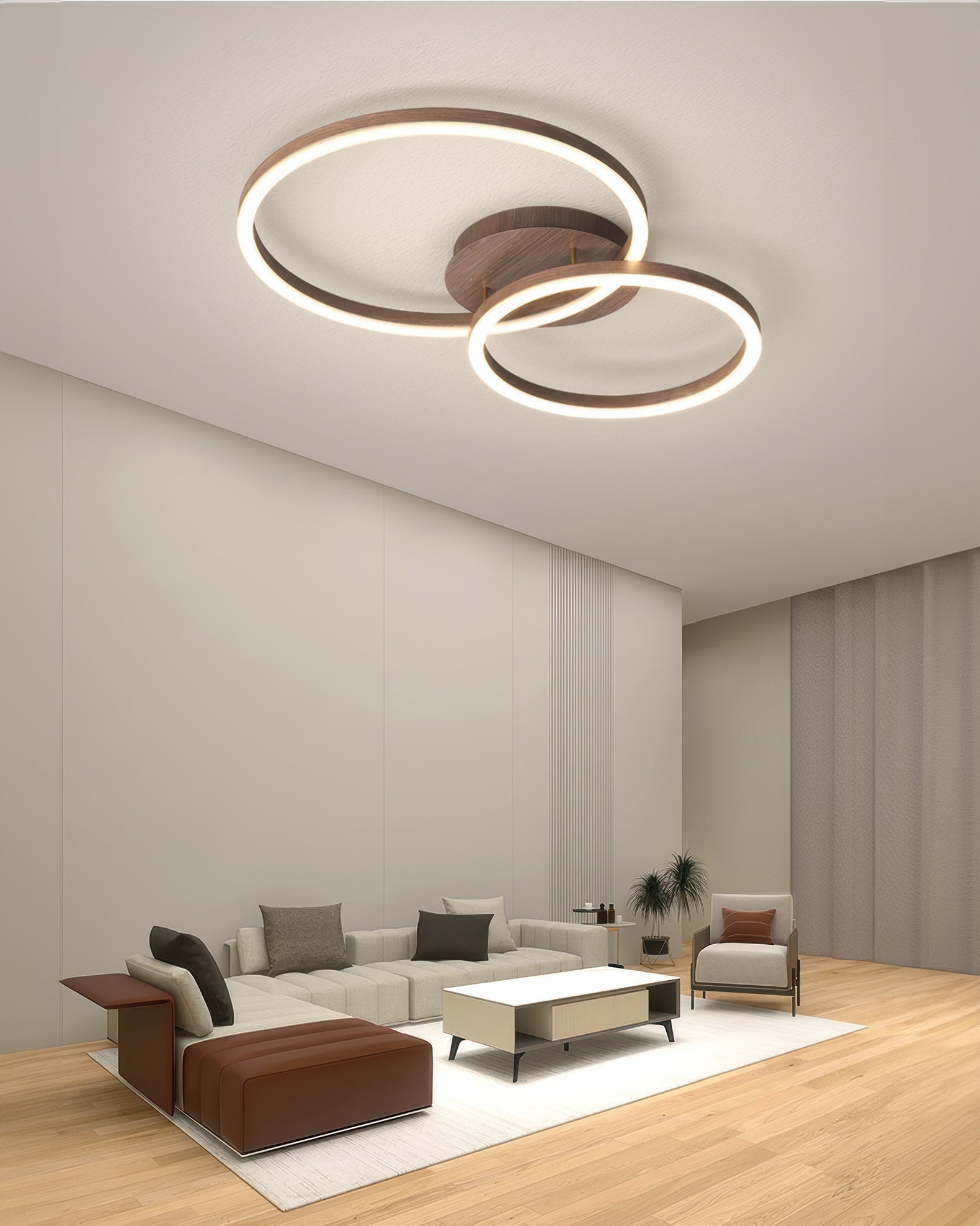 Geometric LED Flush Mount Ceiling Light From Asteron For Modern Homes