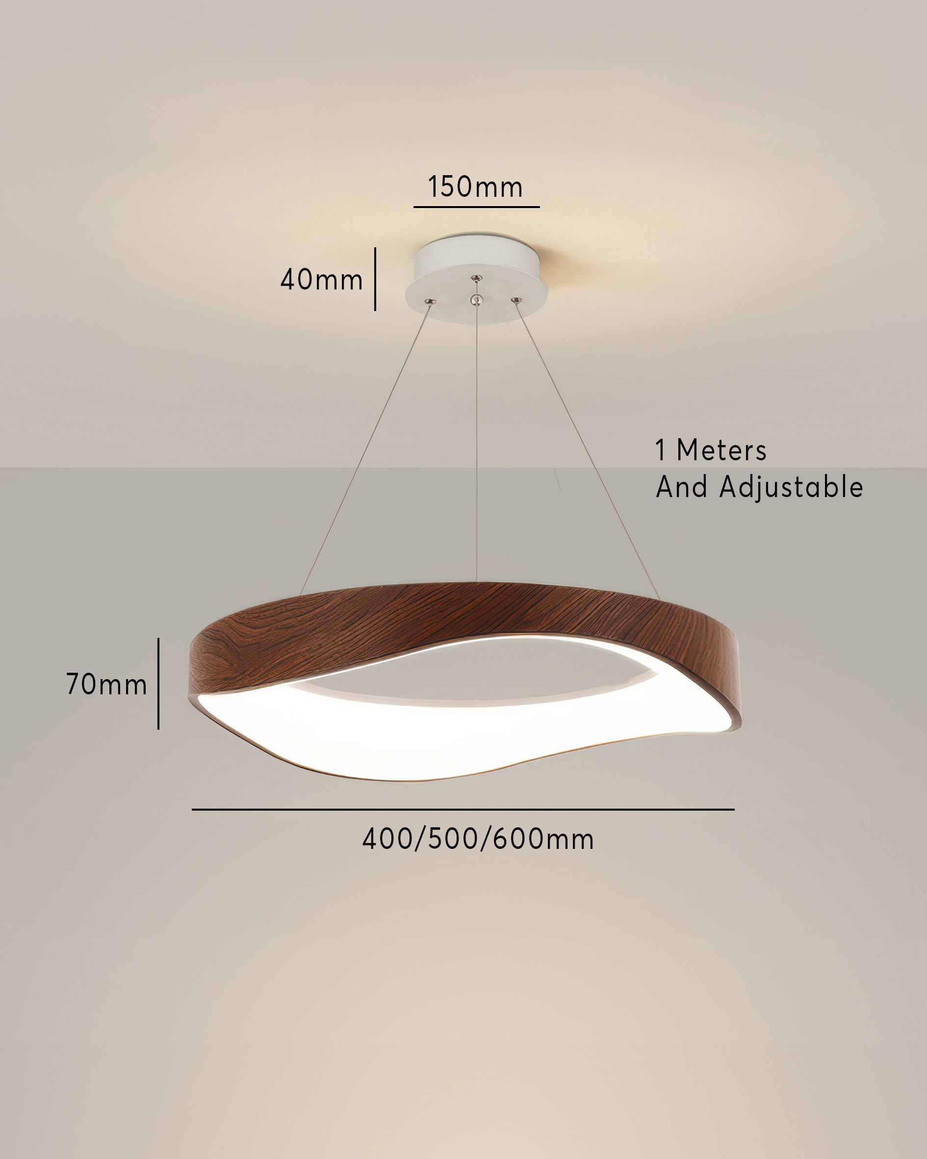 Lámpara colgante LED AstraHalo en forma de anillo para interiores modernos, luminaria circular de techo