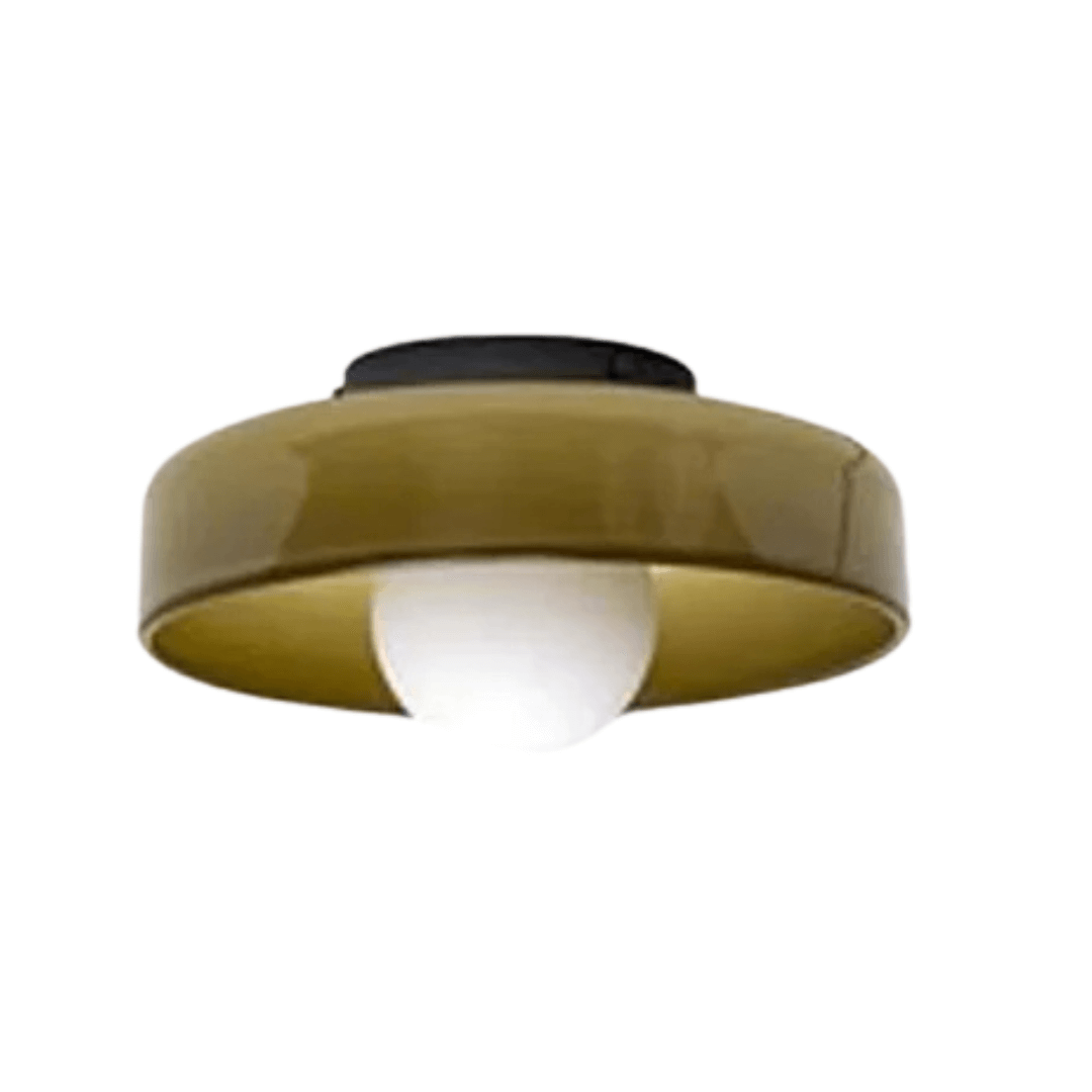 Round LED ceiling light modern glass lamp 3