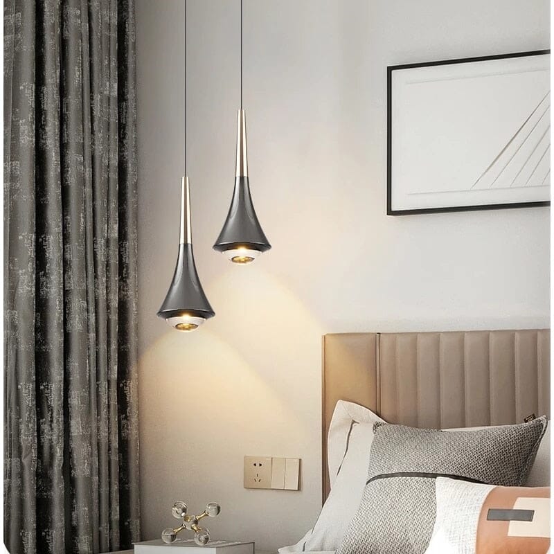 Závěsná LED svítidla Dewdrop Aurora se skleněným stínidlem pro moderní obytné prostory
