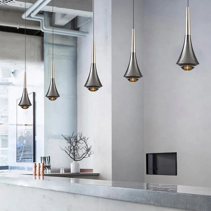Závěsná LED svítidla Dewdrop Aurora se skleněným stínidlem pro moderní obytné prostory