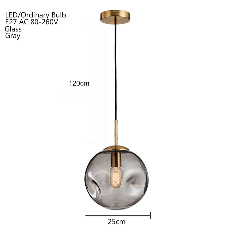 Závěsná skleněná lampa Aeris pro minimalistické stropní svítidla v moderních obytných prostorách