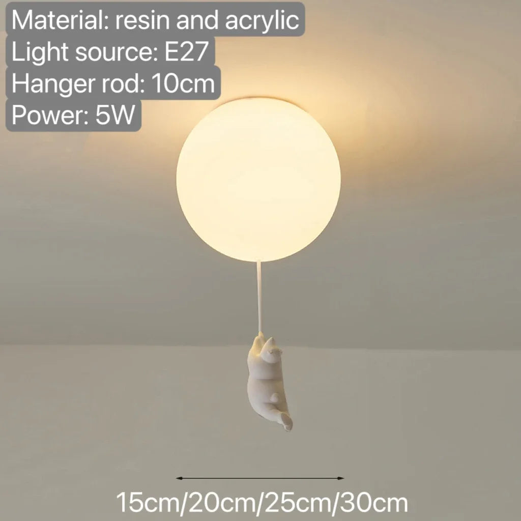 Lustre Ours Ballon WhimsyGlow pour Chambre d'Enfants par NyraLight