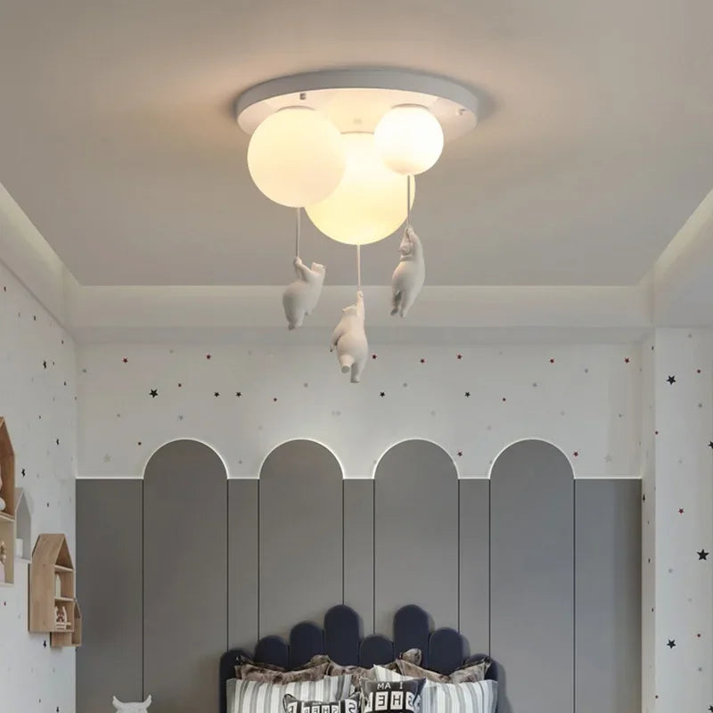 Lustre Ours Ballon WhimsyGlow pour Chambre d'Enfants par NyraLight