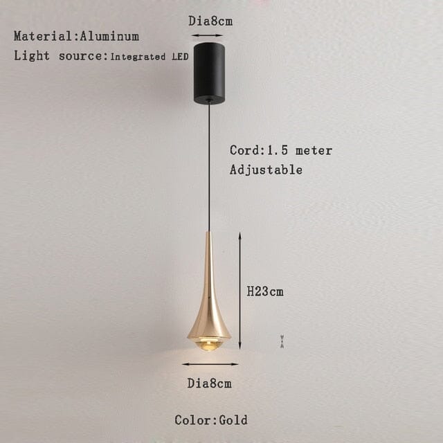 Závěsná LED svítidla Dewdrop Aurora se skleněným stínidlem pro moderní obytné prostory