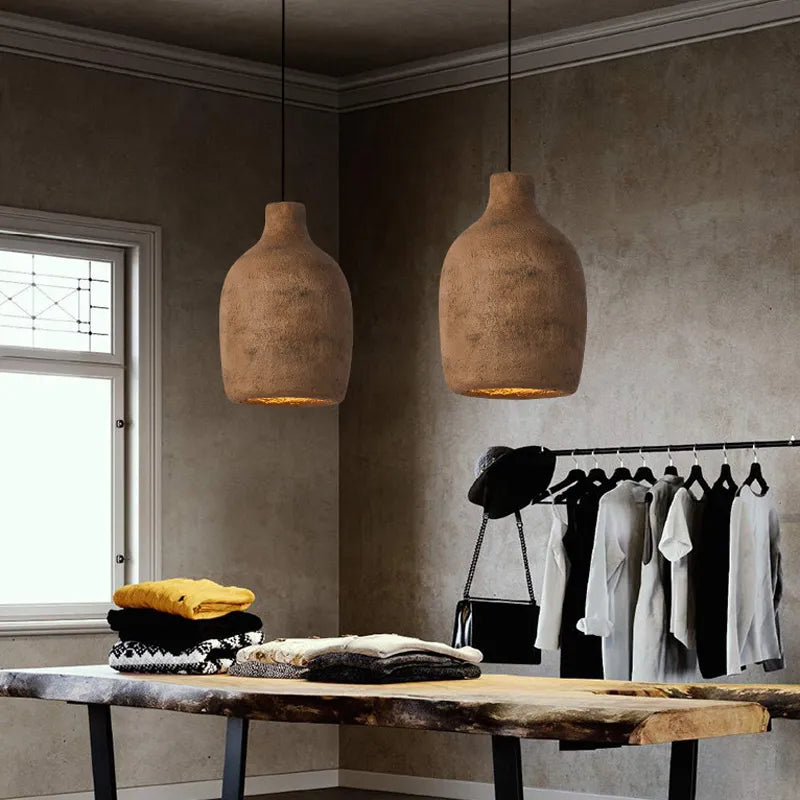 Timeless Decor presenta lámpara colgante de cemento Aurek con cable ajustable en estilo Wabi-Sabi