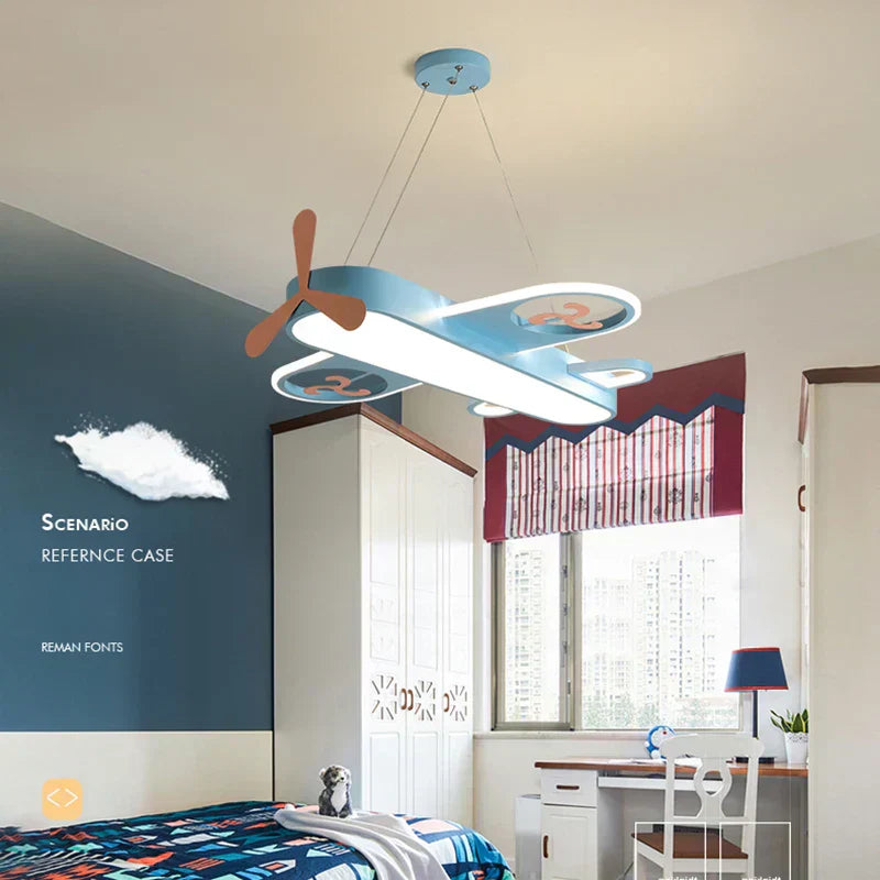 AeroLite Junior LED Flugzeug-Kronleuchter für Kinderzimmer