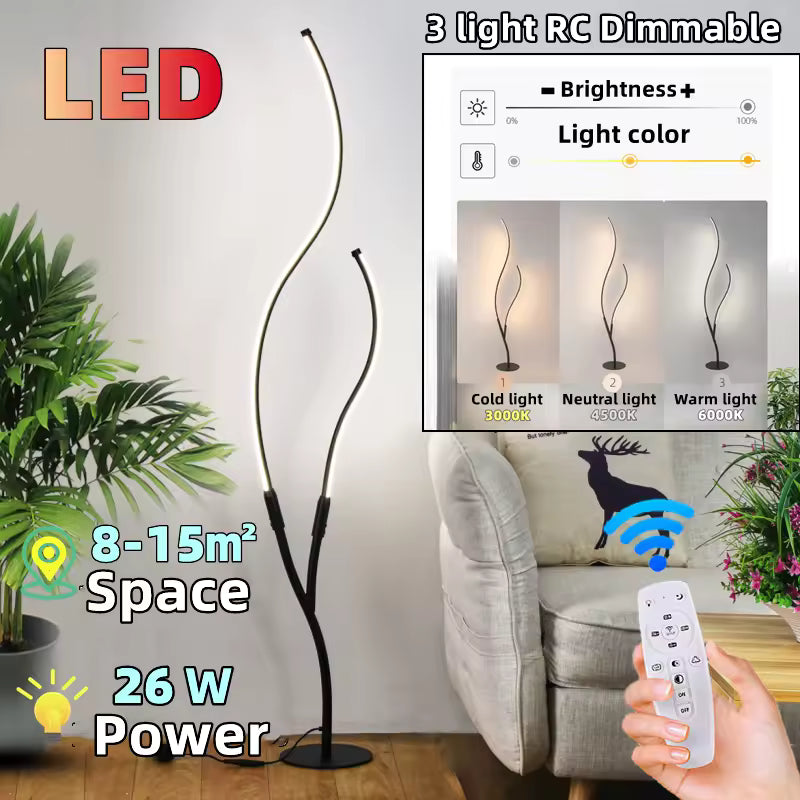 Aeron Tree Style LED-Stehlampe mit RGB und Fernbedienung