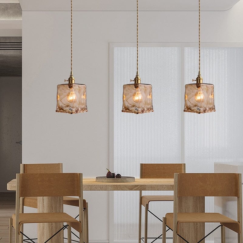 AstraGlow Glass Ceiling Light For Kitchen And Bath, Contemporary Fixture