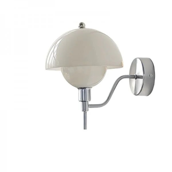 Lampada da parete per corridoio Aurelia Cream Mushroom con luce calda da illuminazione ambientale elegante