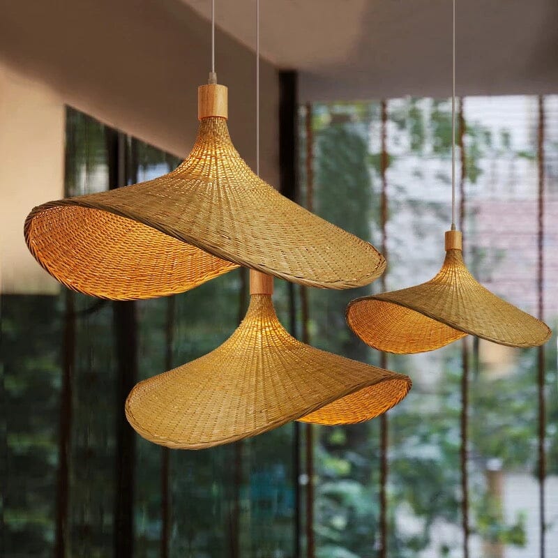 Nalara bambusová lampa s jemným teplým světlem do každé místnosti, klasický stínidlo pro útulnou atmosféru