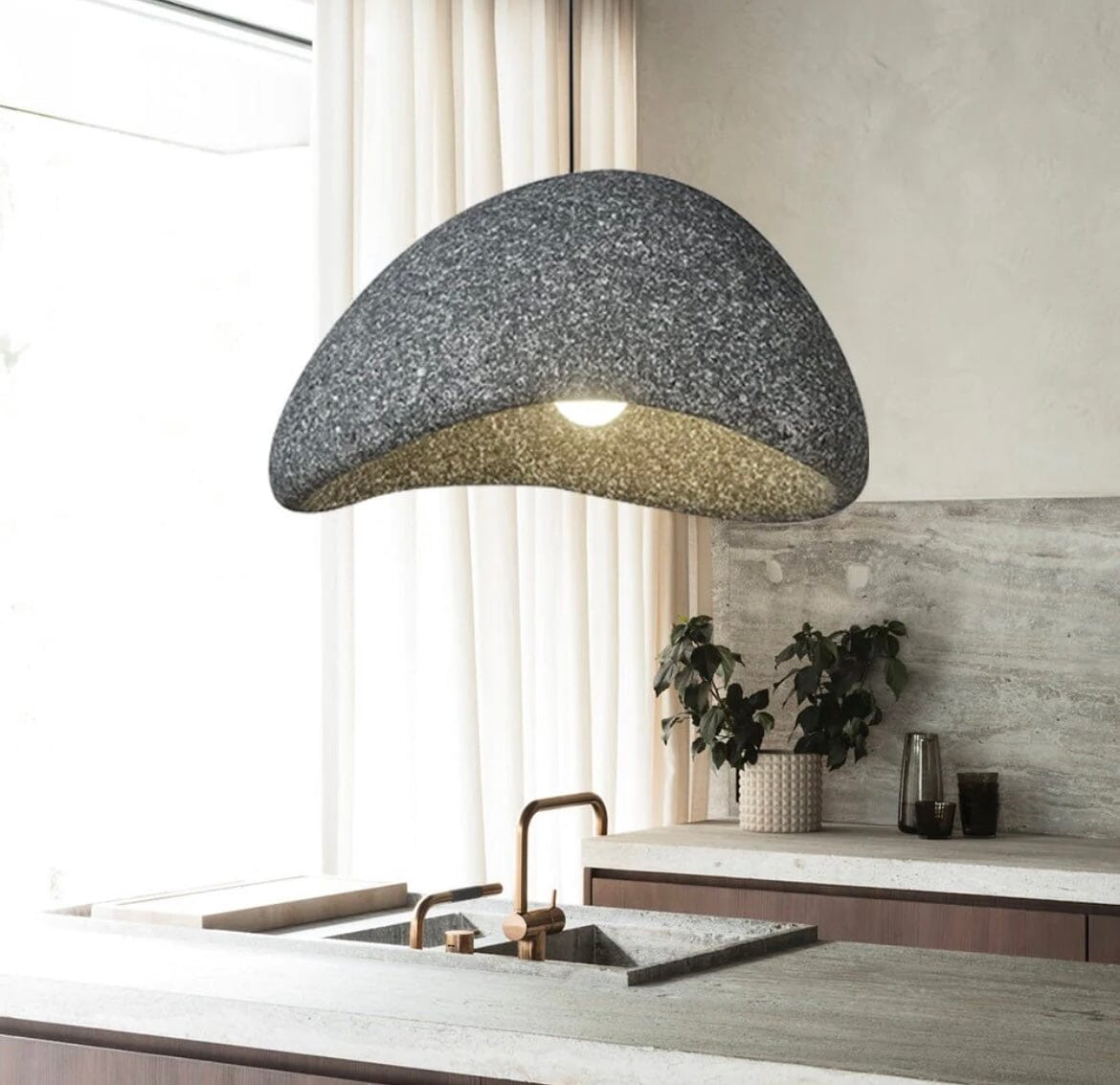Lumara tečkovaná Wabi Glow lampa pro útulné pokoje a teplou atmosféru