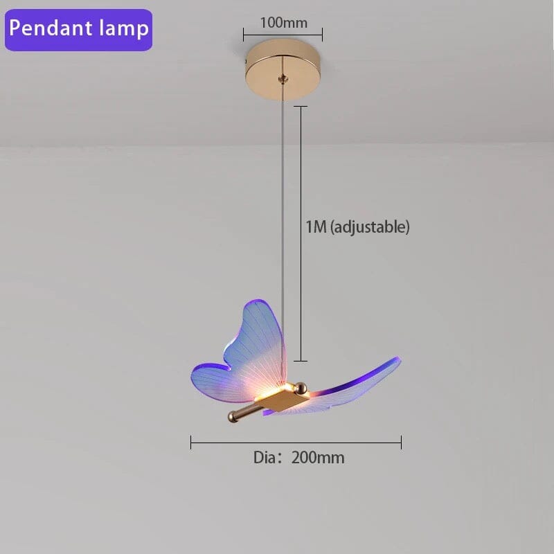 مصباح حائط LED لومي وينجز فراشة مع تركيب سهل لإضاءة داخلية أنيقة