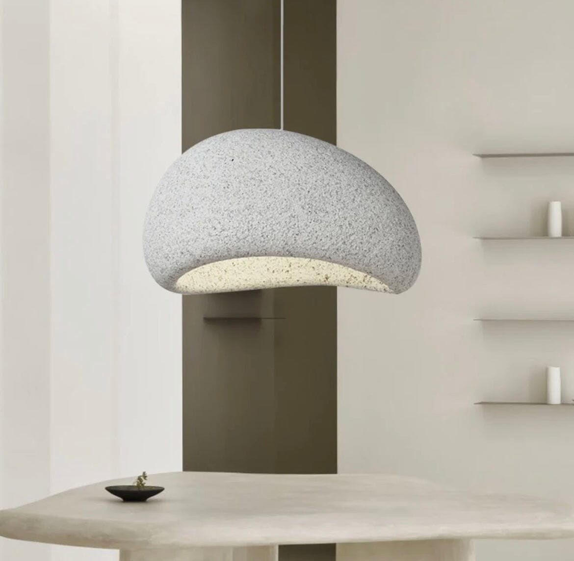 Lumara tečkovaná Wabi Glow lampa pro útulné pokoje a teplou atmosféru