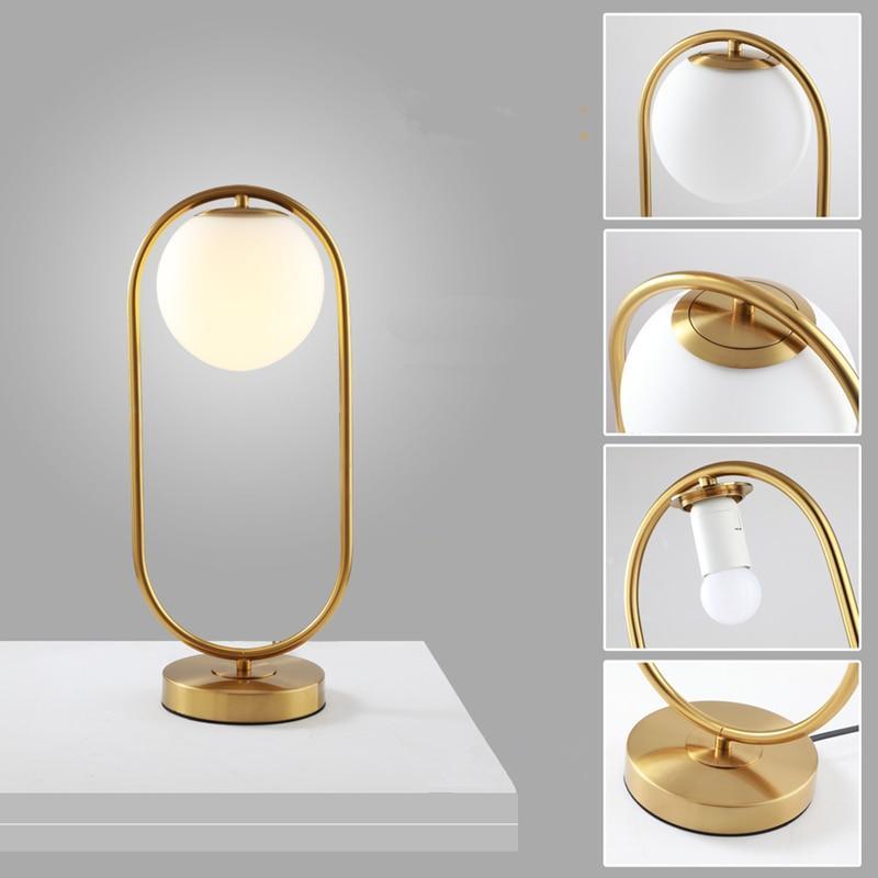 Aeloria | Modern Glass Globe Table Lamp For Ambient Light