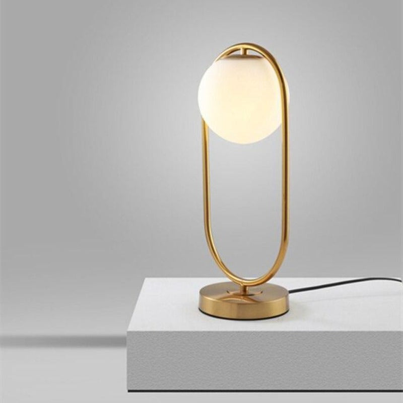 Aeloria | Modern Glass Globe Table Lamp For Ambient Light