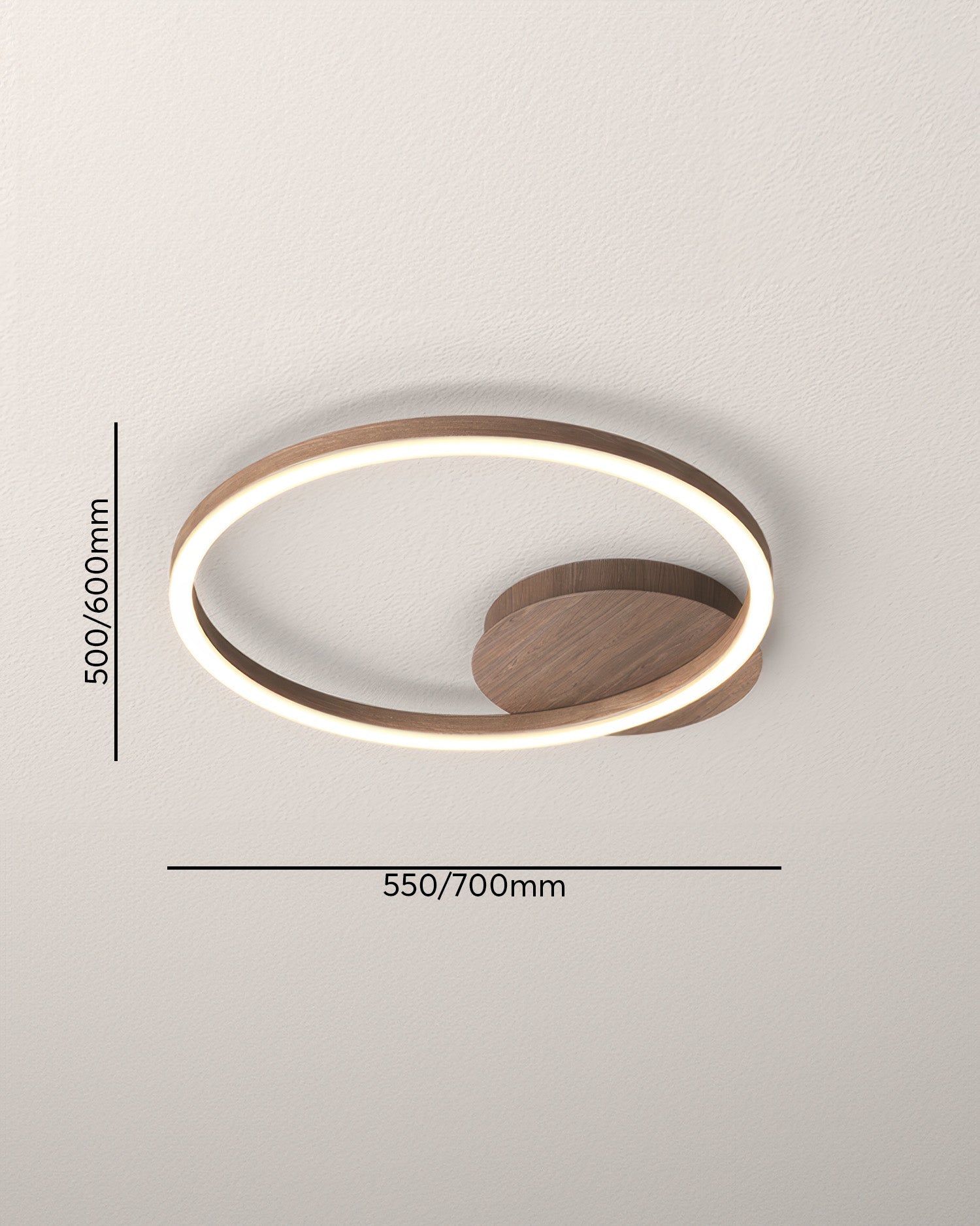 Geometric LED Flush Mount Ceiling Light From Asteron For Modern Homes