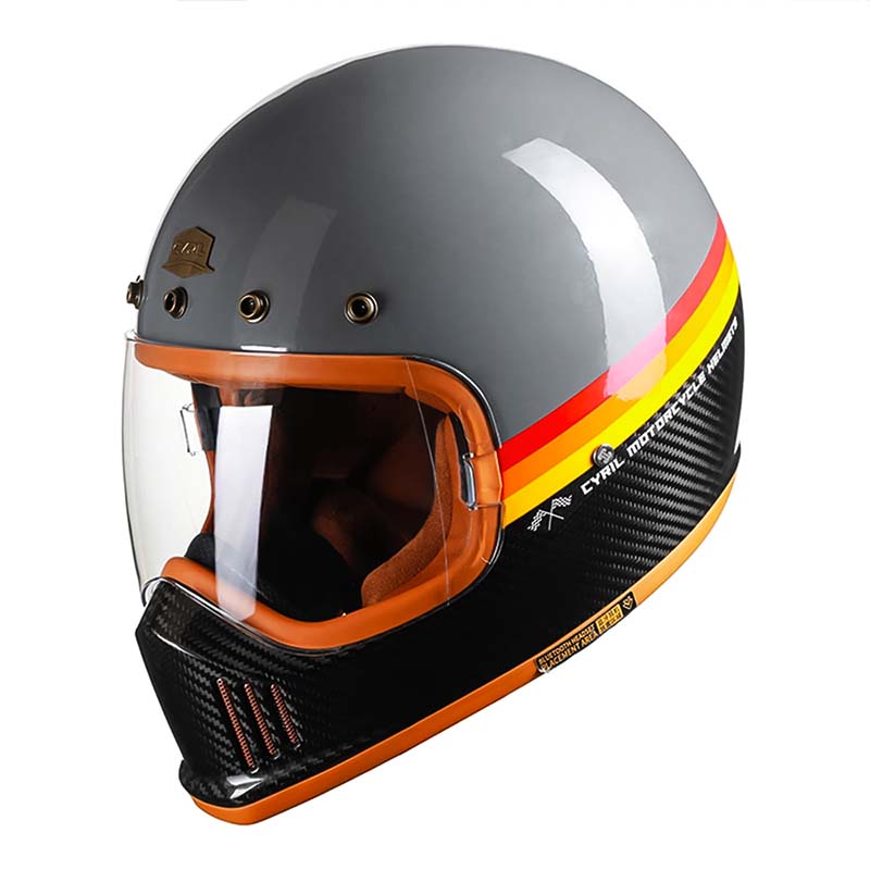 AeroNova Carbonfaser Pro Integral-Motorradhelm DOT- und ECE-zertifiziert