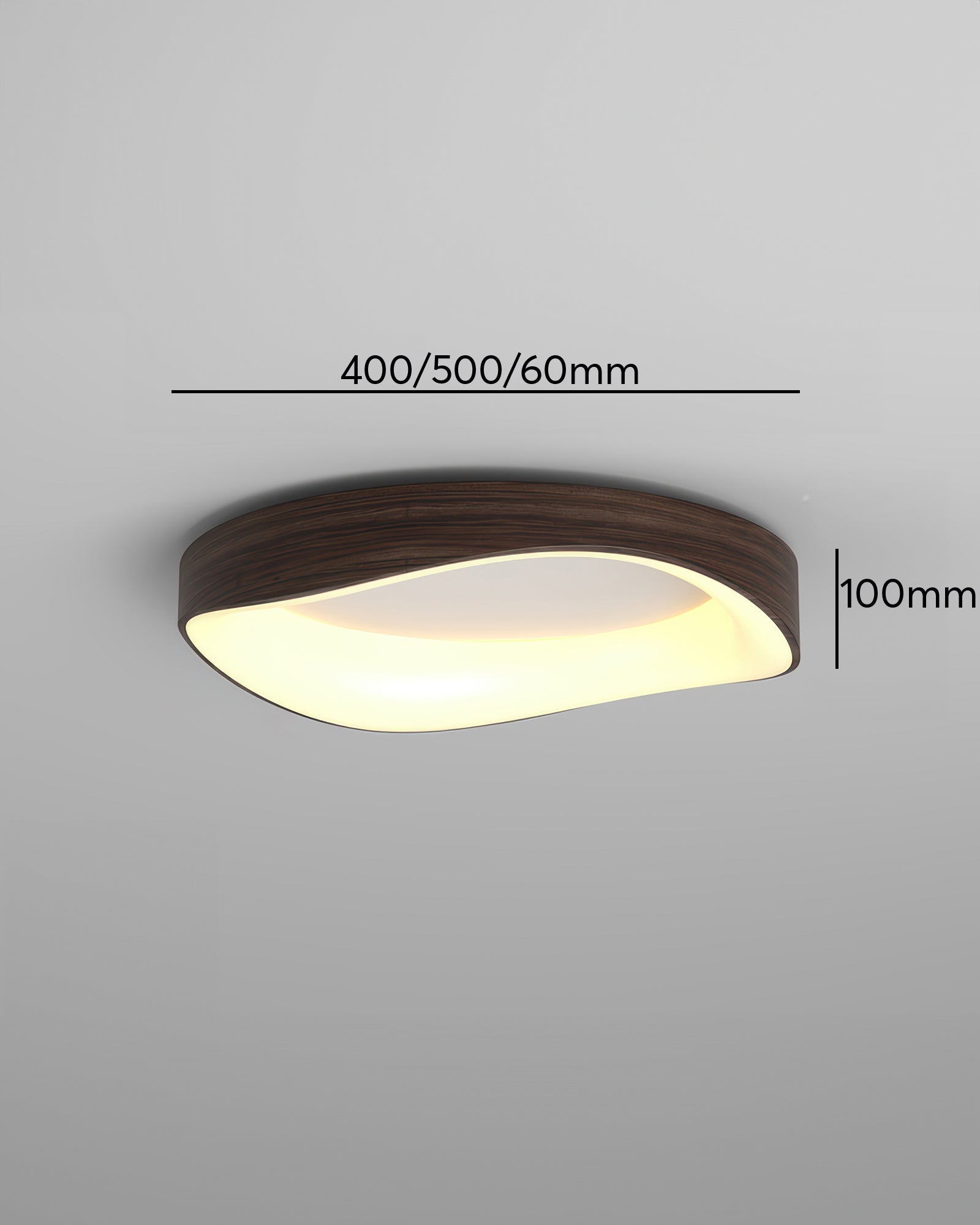 Stropní LED svítidlo Nordic Wood Grain pro obývací pokoje a ložnice od Solvren